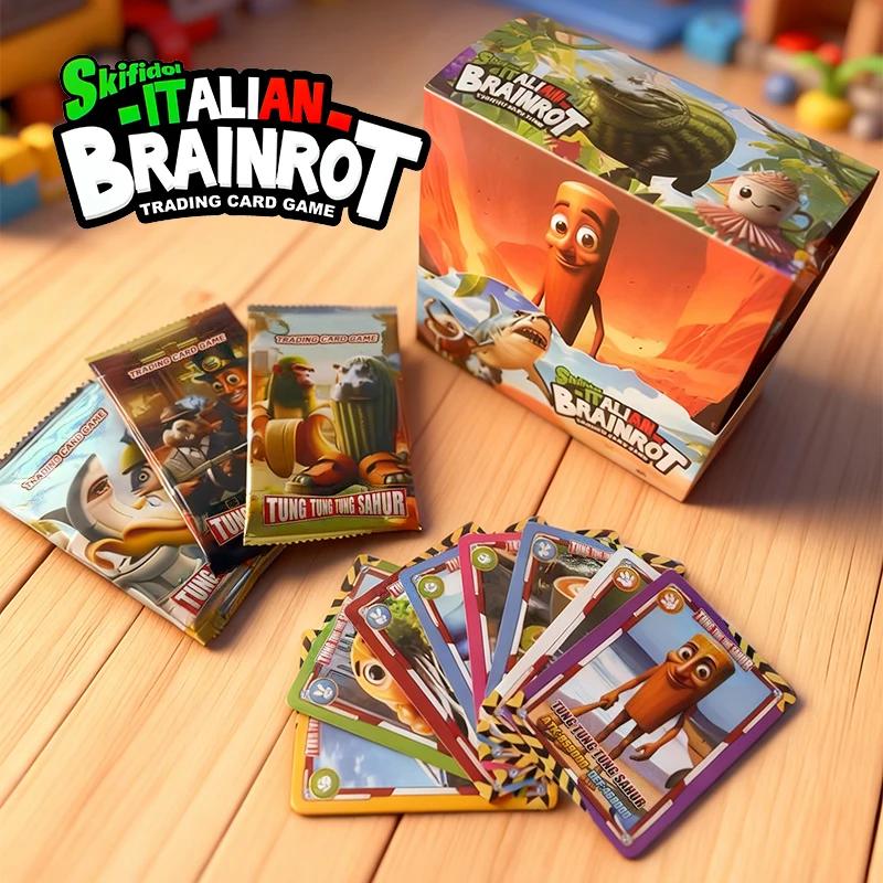 Cartes de collection Brainrot italien cartes à collectionner carte de jeu Carte de combat Toystung S