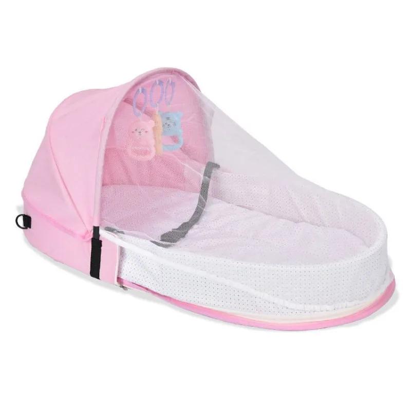Berceau anti-pression pour bébé, pliable et portable, isolation pour nouveau-né, lit de voyage facil