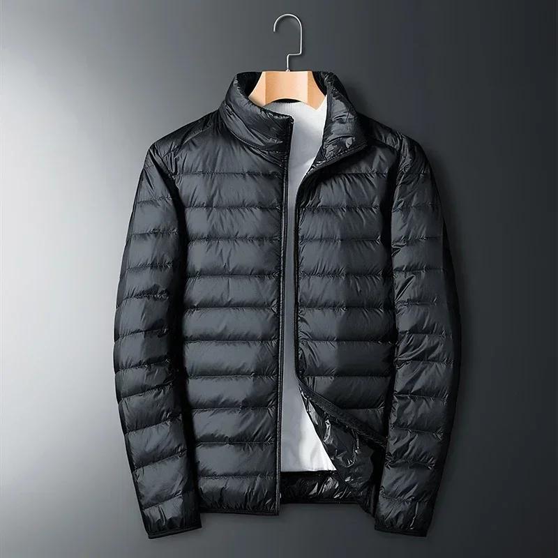 UETEEY automne hiver nouveau Ultra léger blanc canard doudoune hommes imperméable décontracté en ple