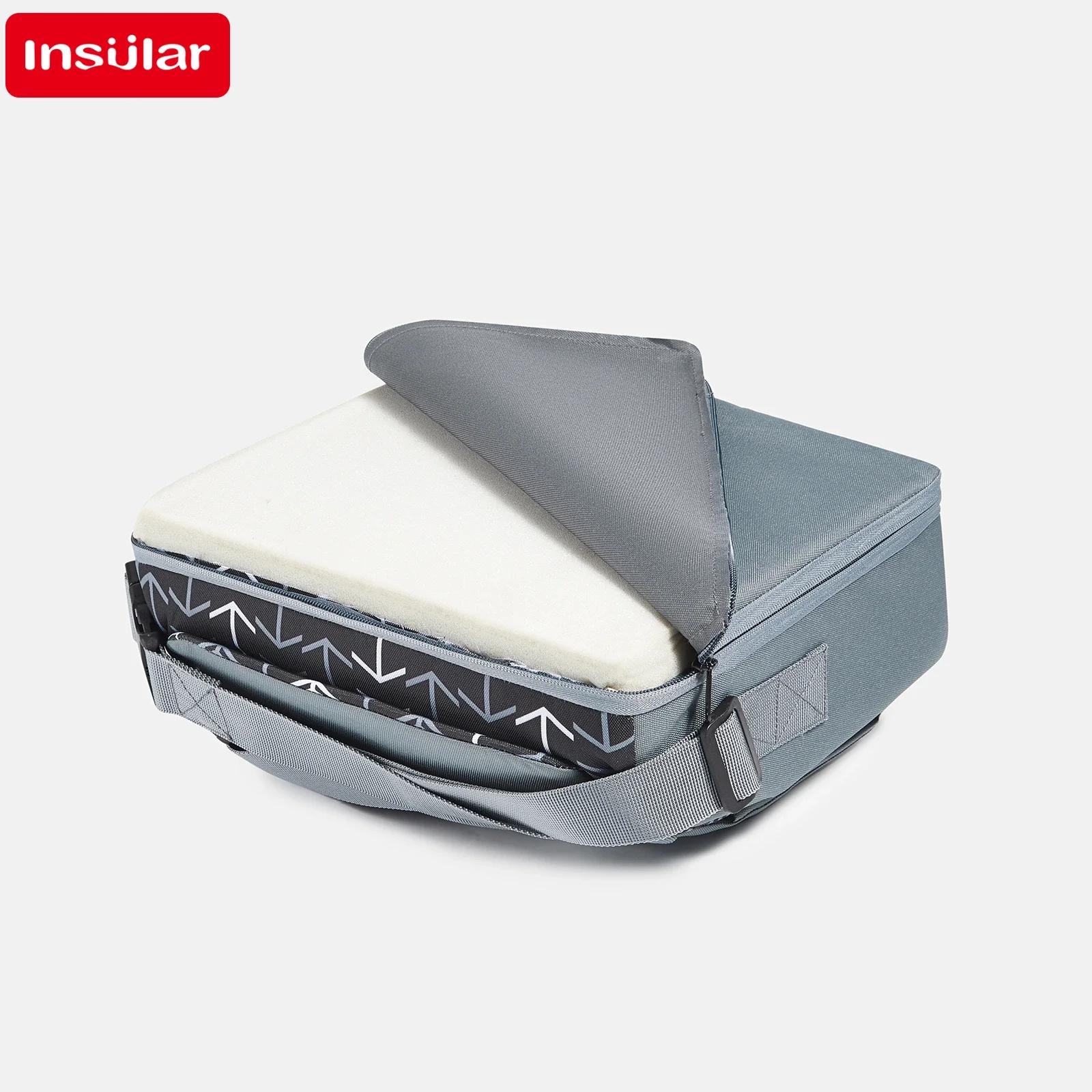 Siège rehausseur pliable anti-dérapant portable - Coussin de voyage pour chaise de salle à manger bébé