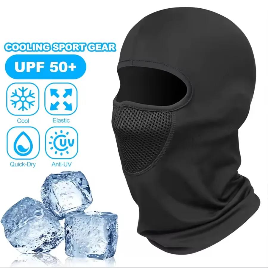 Masque de moto, protection contre le vent et la chaleur, masque intégral respirant, cagoule, écharpe