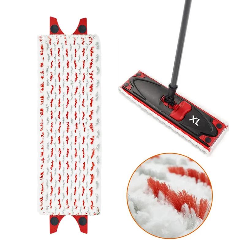 Tampons de vadrouille de sol en microfibre de haute qualité, chiffon de vadrouille plat réutilisable