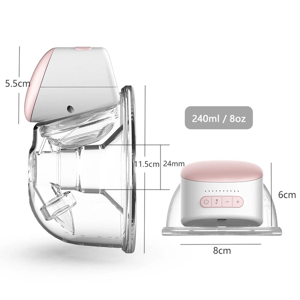 Homesen tire-lait Portable mains libres électrique unique Portable tasse Portable 8Oz/ 240Ml sans Bp