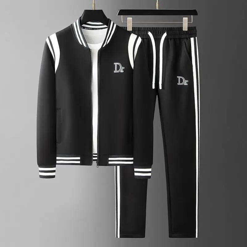 Ensemble sweat-shirt tendance pour hommes, veste Cardigan décontractée, mode sportive, tout nouvel e