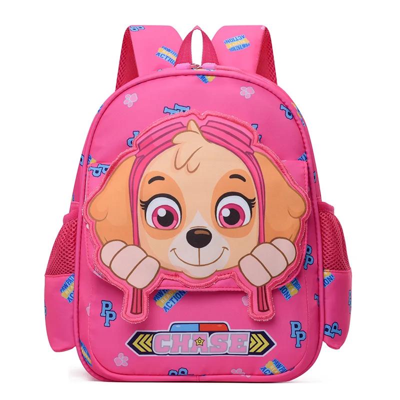 Sac à dos de dessin animé Paw Patrol Skye Chase, joli sac à dos en nylon pour garçons et filles, sac