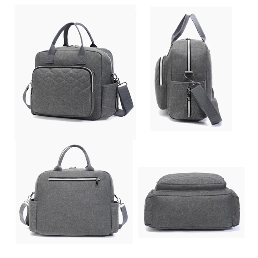 Sac à langer imperméable bébé - Sac de voyage maternité bandoulière pour poussette et sorties