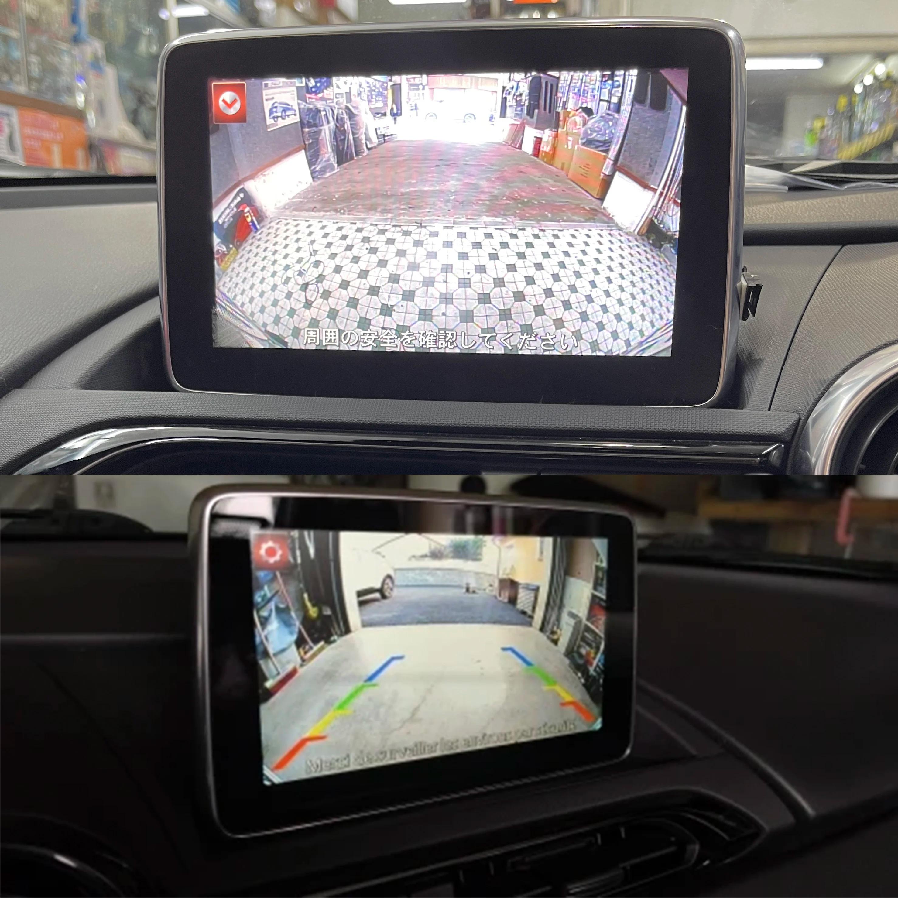 Caméra de recul fisheye VKAUTO pour Mazda MX5 ND1 2015~2023, compatible avec la caméra de recul d'or