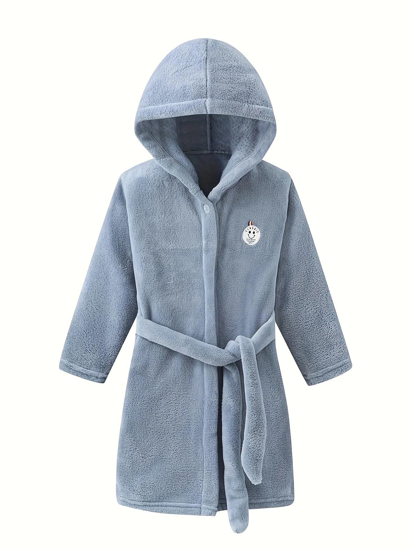 Cape pyjama velours corail bébé fille automne hiver - Chemise nuit garçon flanelle douce chaleur