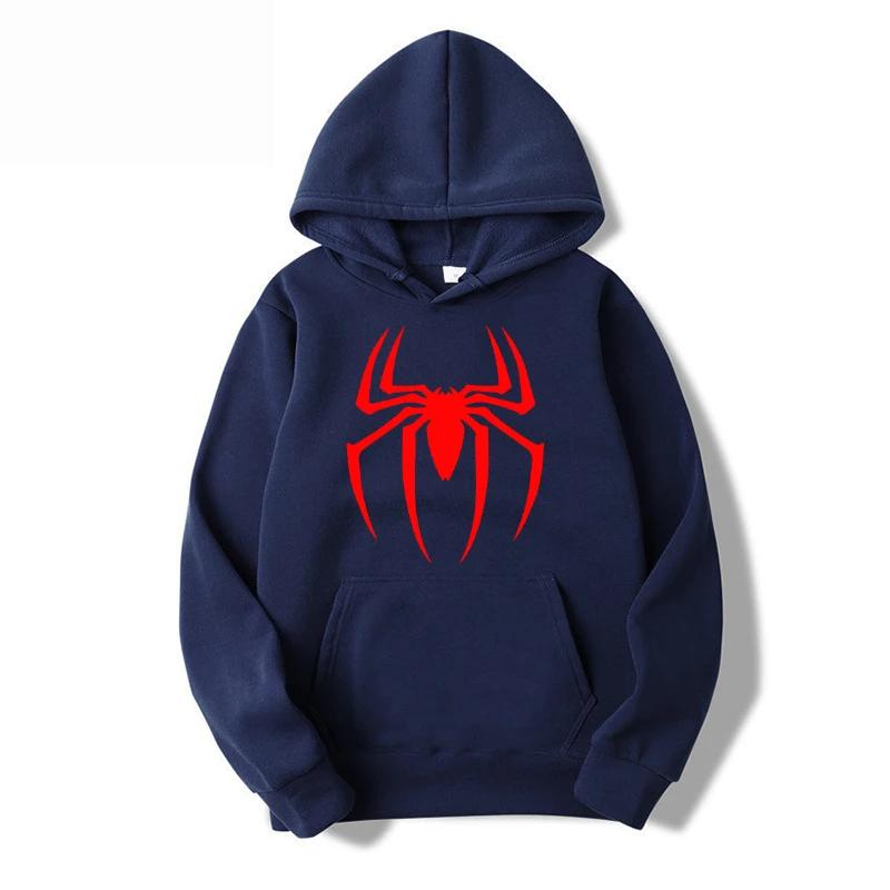 2023 automne/hiver hommes nouveau araignée sport sweat à capuche imprimé pull à capuche hommes décon