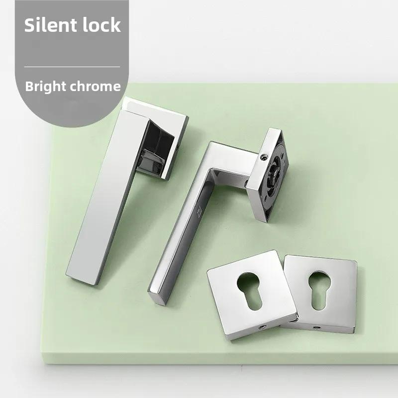 Porte intérieure minimaliste moderne, serrure de porte de chambre à coucher, poignée de porte univer