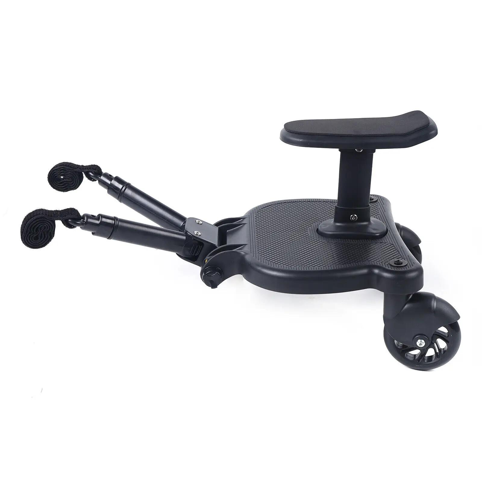 Poussette assise et sur pied, planche de poussette universelle 2 en 1 avec coussin confortable, régl