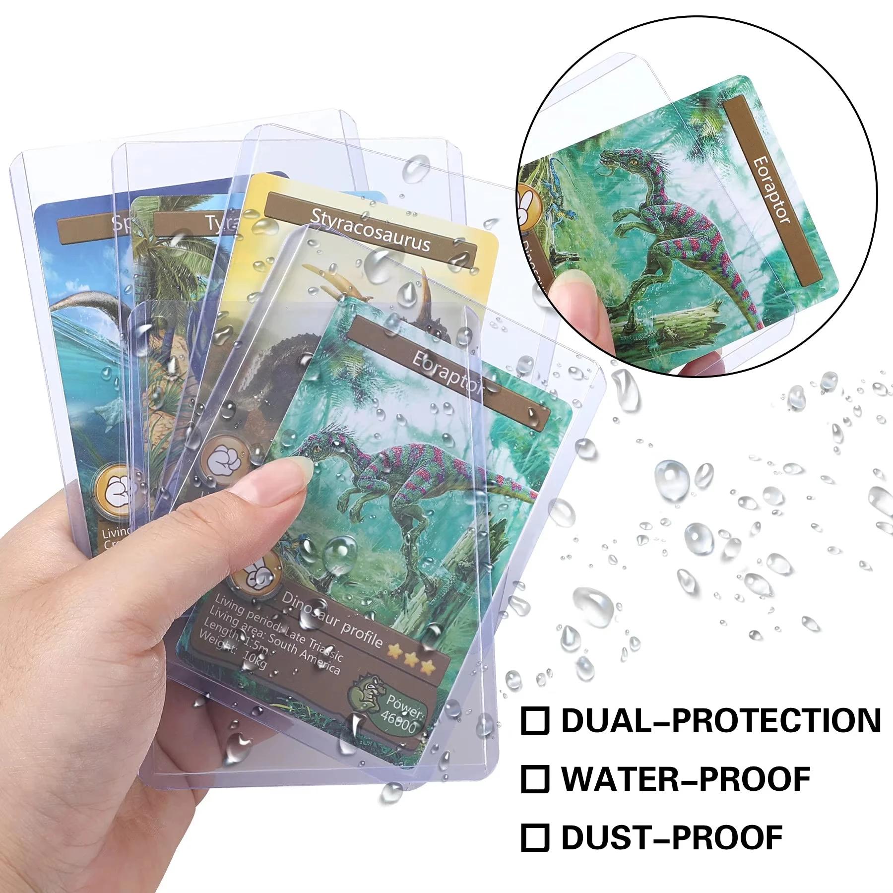 25 pièces pochettes pour cartes en PVC Transparent carte de jeu manchons pour cartes en plastique du