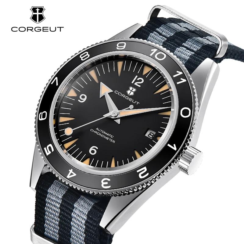 Montre japonaise lumineuse automatique pour hommes, verre saphir 41MM, étanche à 100m, bracelet en N