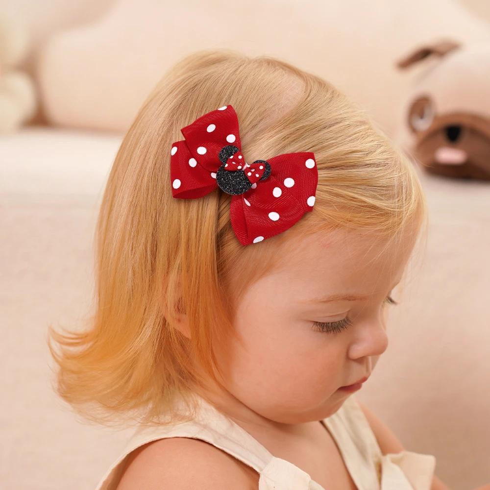 Pince à cheveux avec gros nœuds de 3.9 pouces, 2 pièces/lot, pour petites filles, coiffure de fête d