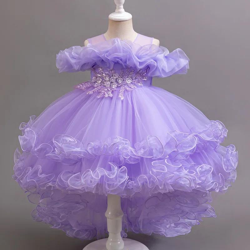 Robe de Princesse à Paillettes pour Fille, Tenue de Mariage, de Noël, de ixd'Anniversaire, Douce et