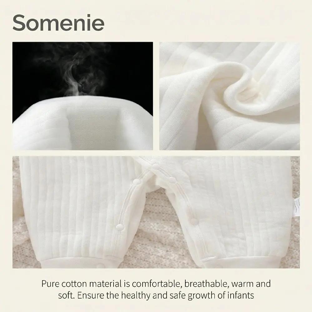 Somenie – body pour garçons et filles, vêtements d'hiver pour nouveau-né, vêtements de maison en cot