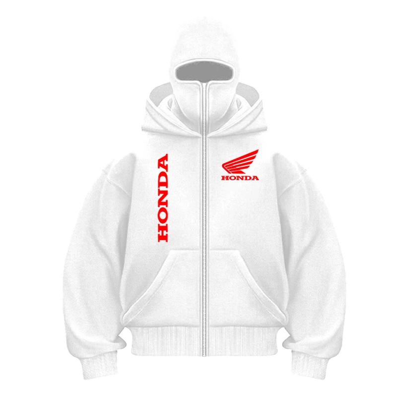 Hommes et femmes Honda Logo veste de moto gothique hiver nouveau Double capuche mode sweat hommes à