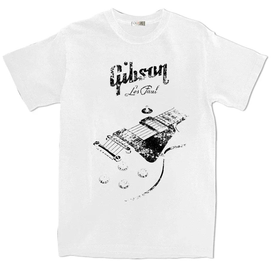 Gibson guitare T-Shirt imprimé hauts femmes été mode décontracté unisexe hauts vêtements T-Shirt gra