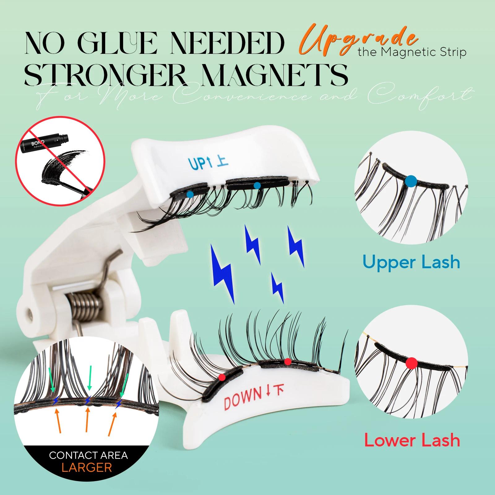 VYRILA mise à niveau des cils magnétiques marron/noir cils magnétiques doux réutilisables avec appli