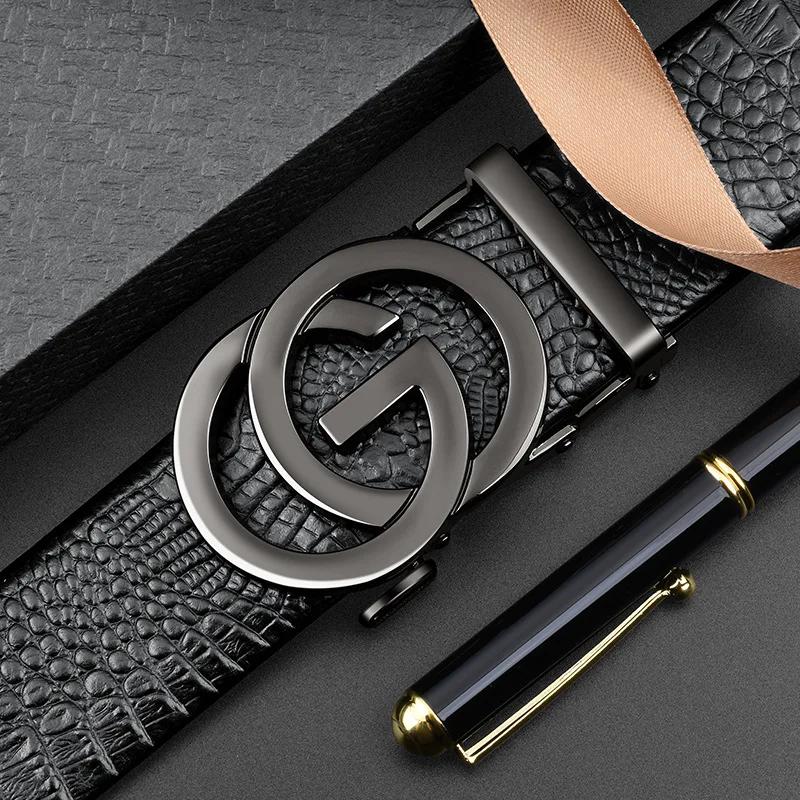 2025 nouveau 3.5cm or Chrome boucle automatique concepteur boucle de ceinture mode hommes d'affaires