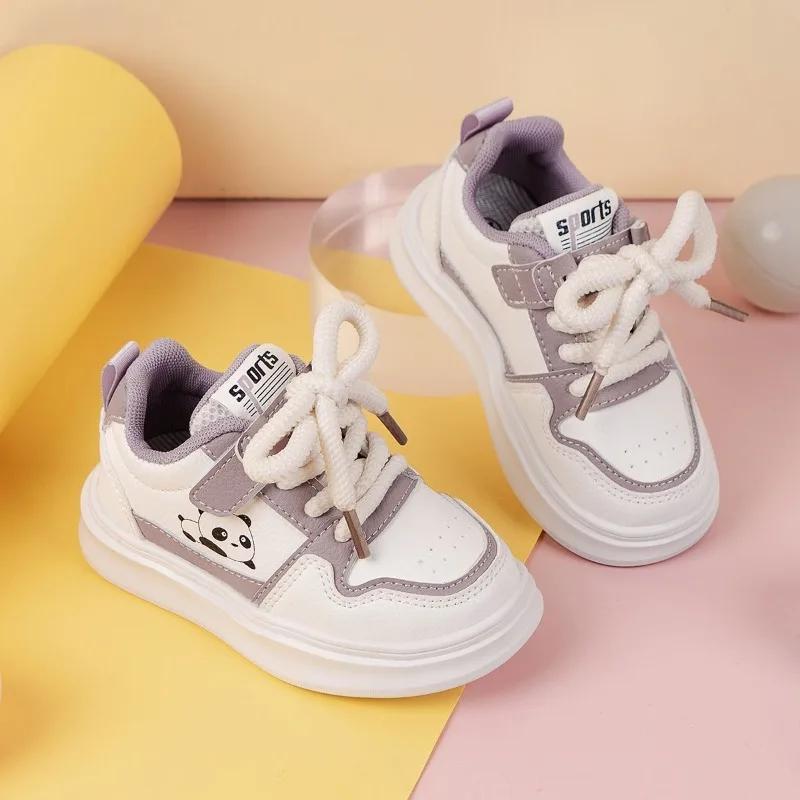 Baskets légères et décontractées pour enfants, chaussures de sport, bloc de couleurs, à lacets, pour