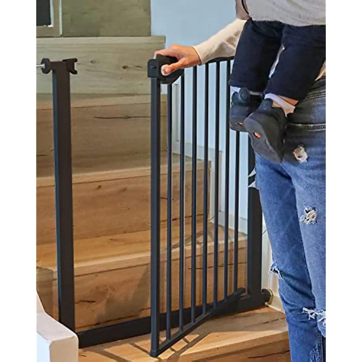 Ubravoo Porte Bébé, Pour Porte et Escalier, Hauteur 100 cm, Porte Blindée, Fermeture Automatique,Tri