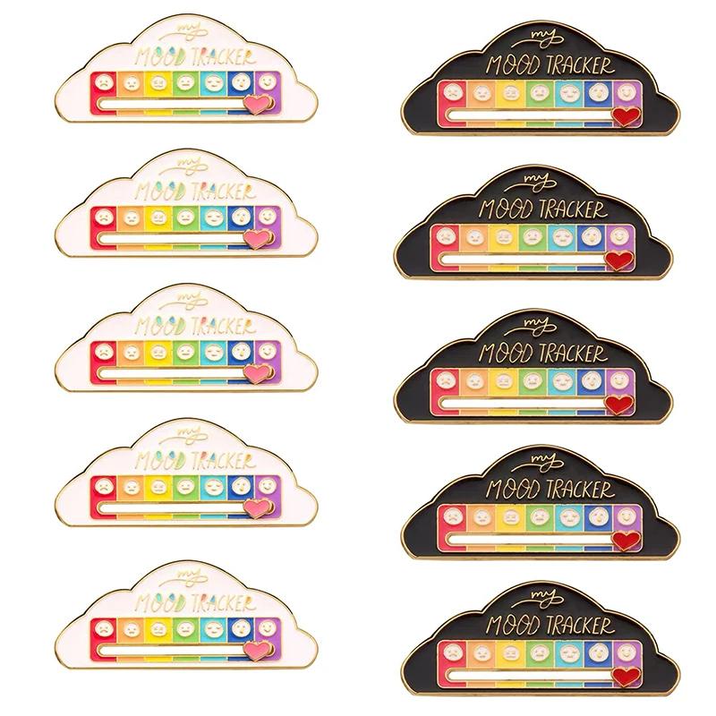 Lot de 10 badges d'expression faciale variés pour femmes, broches énergétiques pour l'humeur, saison