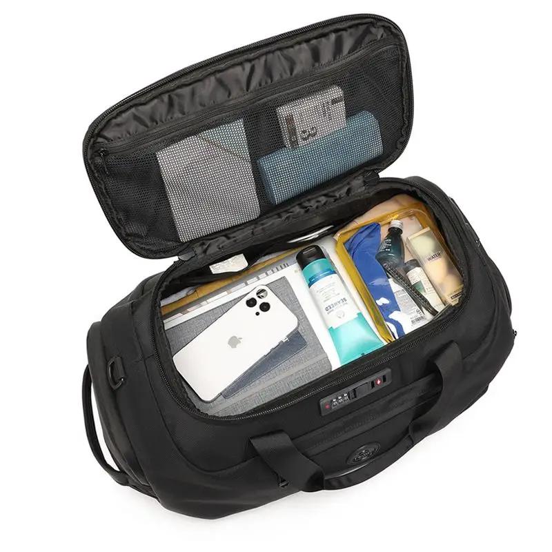 OZUKO-Sacs à main intelligents de grande capacité pour hommes, sacs à bagages à main d'affaires, sac