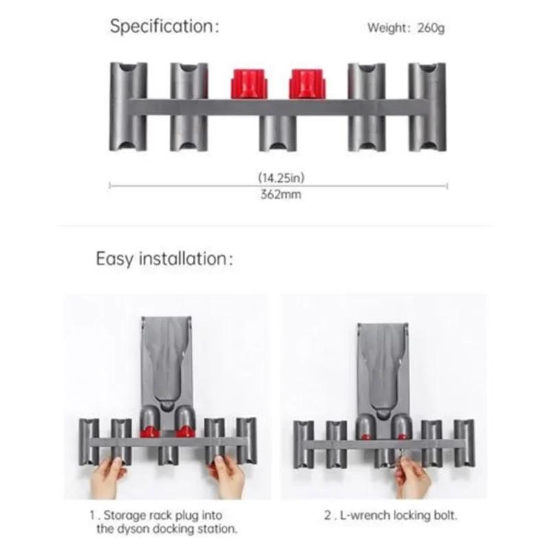 Pour aspirateur Dyson V7 V8 V10 V11 V12 V15, tête de brosse, buse, accessoires de nettoyage, support