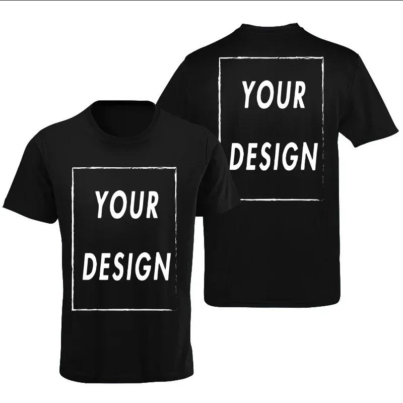 Taille européenne 100% pur coton T-shirt personnalisé avant et arrière équipe école uniforme magasin