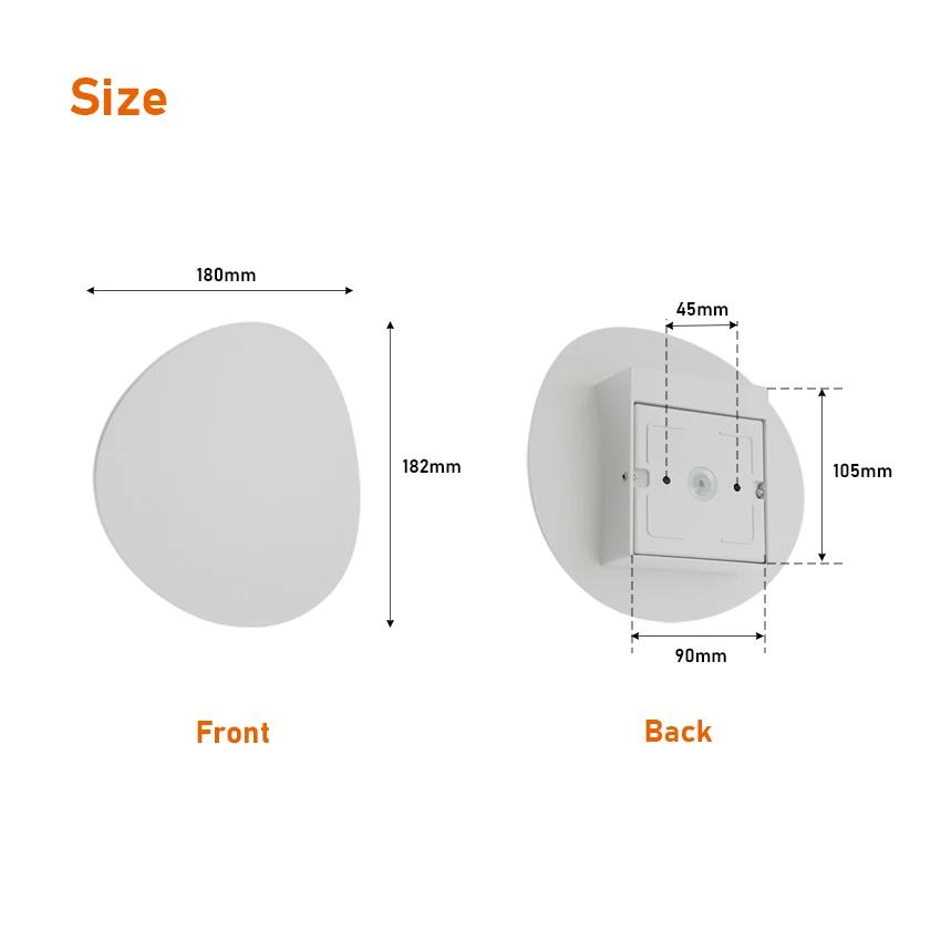 Applique murale d'intérieur LED moderne en aluminium, étanche, créative, pour jardin extérieur, cour