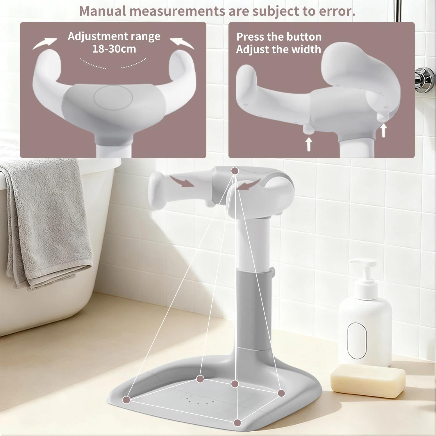 Support de bain pour bébé, Assistant de bain pour bébé, Support de bain avec hauteur et accoudoir ré