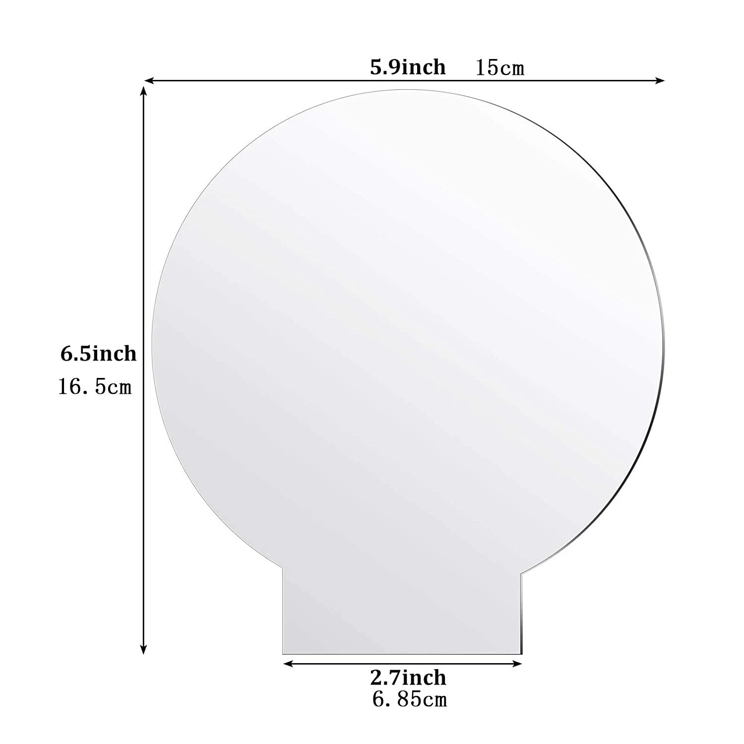 6 ensembles de lampes LED de nuit 3D, comprenant 6 supports d'affichage lumineux et feuilles acryliq