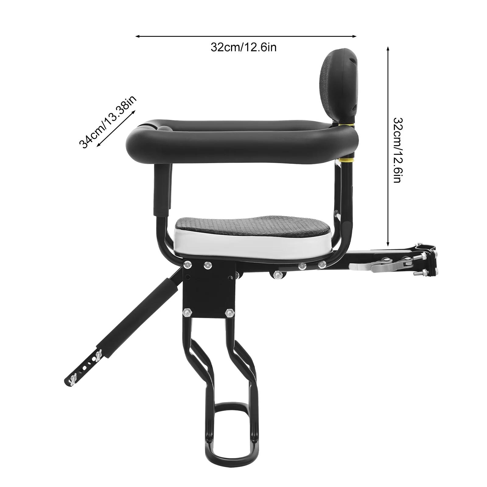 Siège enfant pour vélo, fixation 2 points, siège avant pour vélo adulte, siège enfant réglable pour
