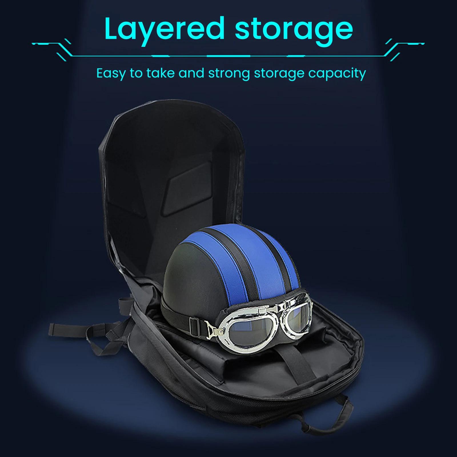 Sac à dos de cyclisme LED polyvalent, sac à dos de moto, équipé de sangles réglables, sac de bagages