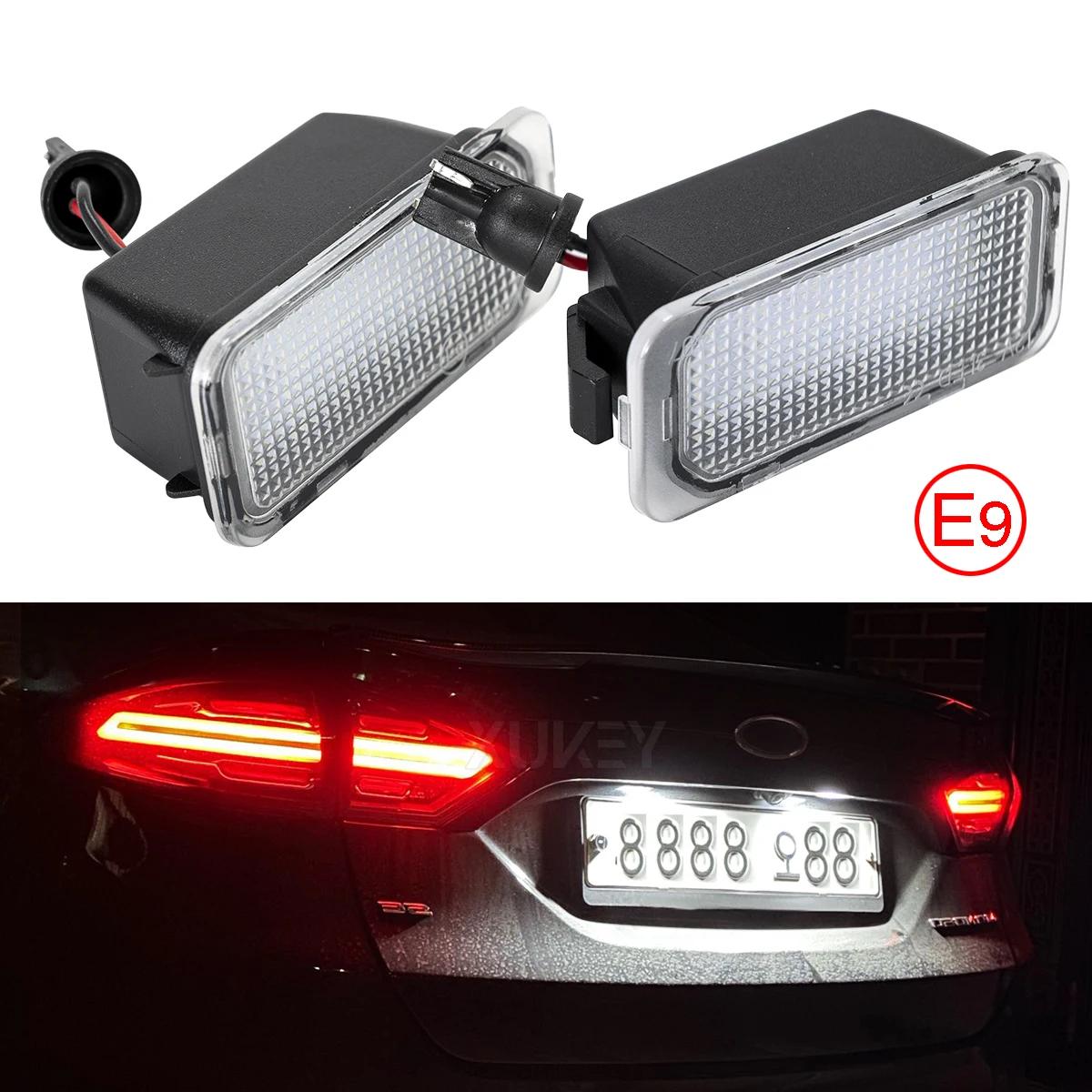 2x LED numéro plaque d'immatriculation lumière xénon blanc lampe unités de remplacement pour Ford FO