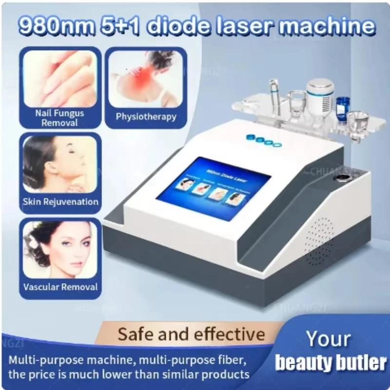 Machine d'élimination Laser-Vasculaire 5 en 1, 980nm, Diode Laser-980, physiothérapie pour l'élimina