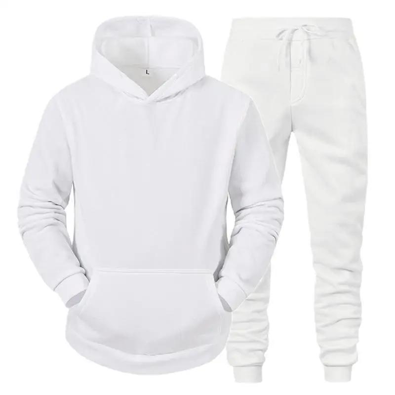 Hommes vêtements de sport pull costume sweats à capuche + pantalons vêtements de sport printemps aut