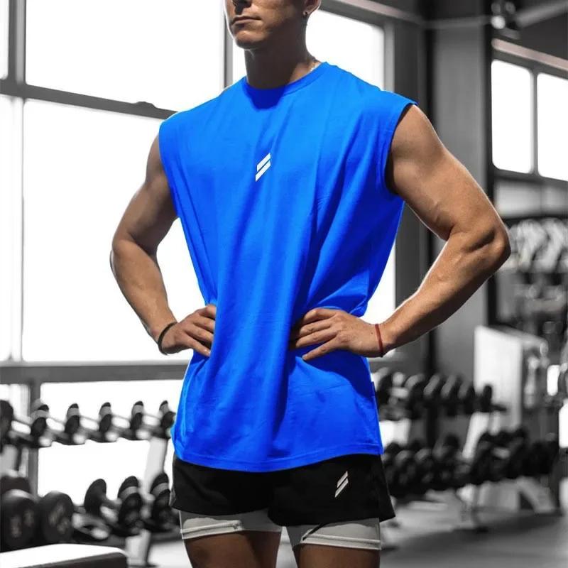 T-shirt sans manches pour hommes, séchage rapide, Fitness, musculation, mode, gilet de basket-ball,