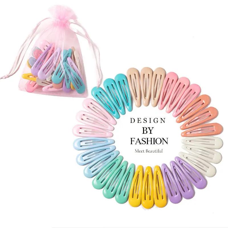 Pinces à cheveux pour filles, 40 à 10 pièces, accessoires pour cheveux, couleur bonbon, Style bonbon