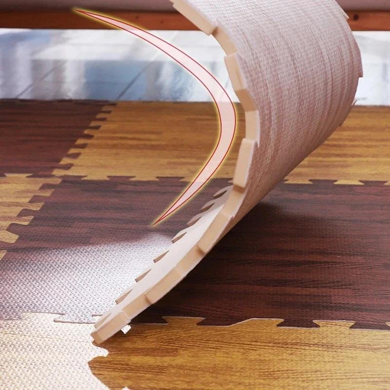 Tapis puzzle en mousse pour enfants - Décoration maison et surface de jeu douce pour bébé