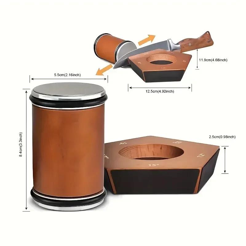Aiguisoirs à rouleaux en bois, Aiguisoir de couteaux à roulettes, Angle de 12 °, 15 °, 17 °, 19/22 °