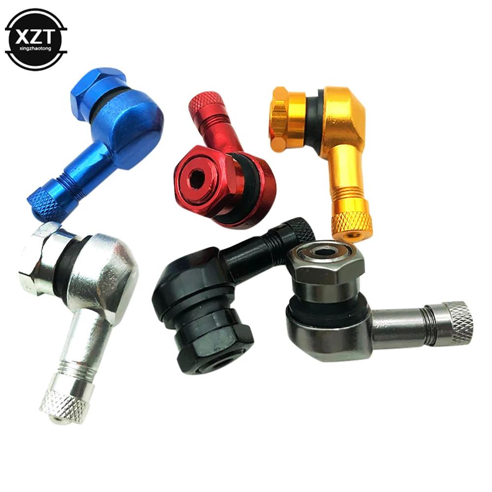 Valve en alliage d'aluminium, jante de moto, Angle de 90 degrés, tiges de Valve Tubeless pour pneu d