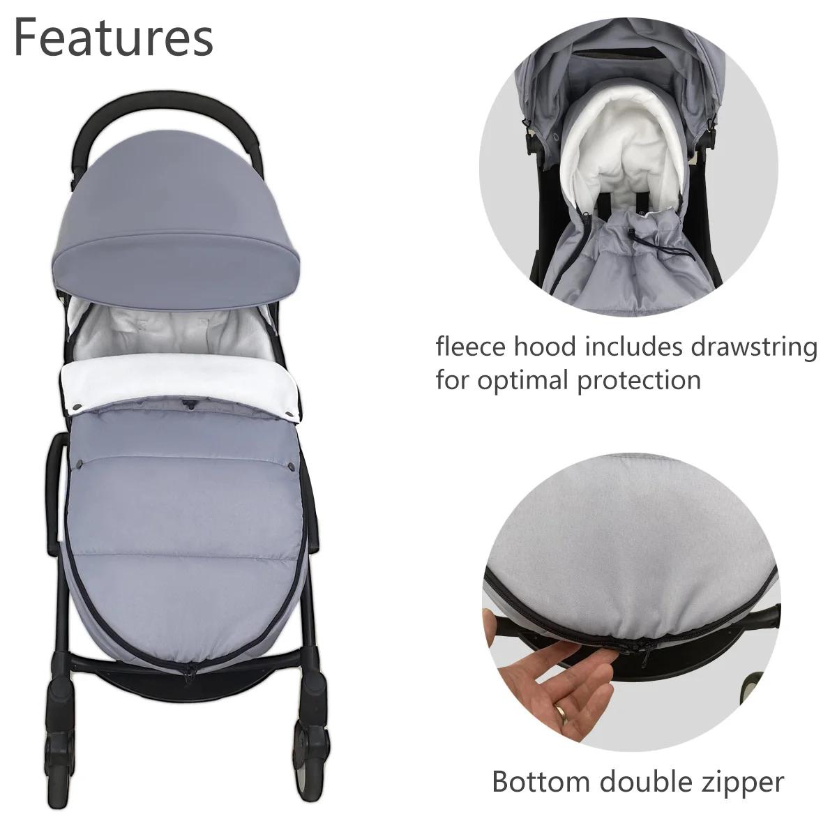 Chancelière universelle pour poussettes, Compatible avec Babyzen YOYO, YOYO2, chaussettes chaudes et