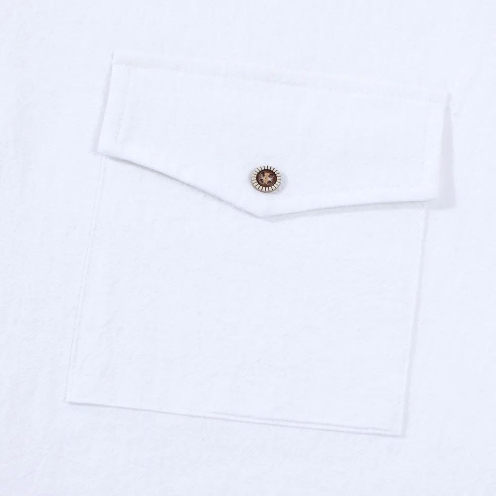 Nouvelle Chemise Décontractée Homme 2026 à Manches Longues avec Double Poche Poitrine, Boutonnée, en