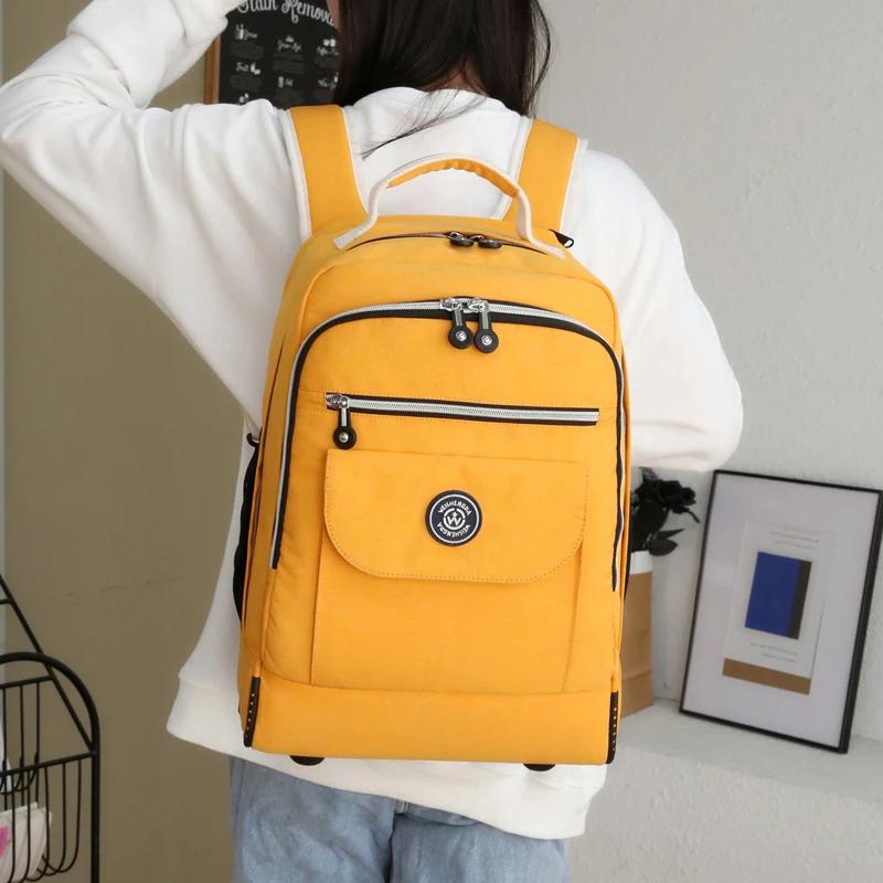 Sac à dos roulant pour ordinateur portable, avec roulettes, résistant à l'eau, approuvé au vol, sac