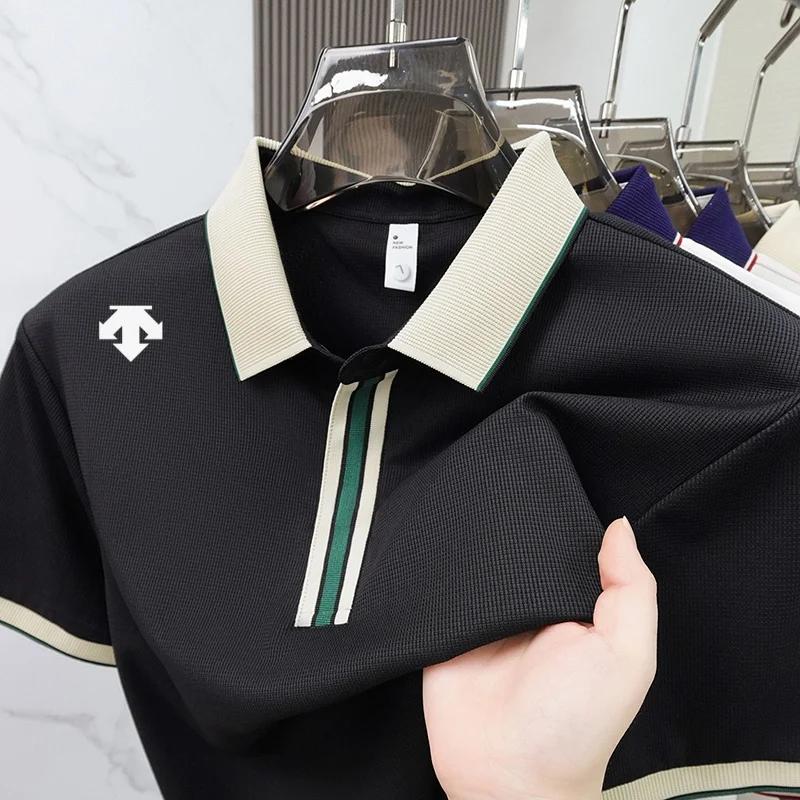 Polo brodé exquis de marque de luxe, nouvelle collection été, personnalisé, confortable et respirant