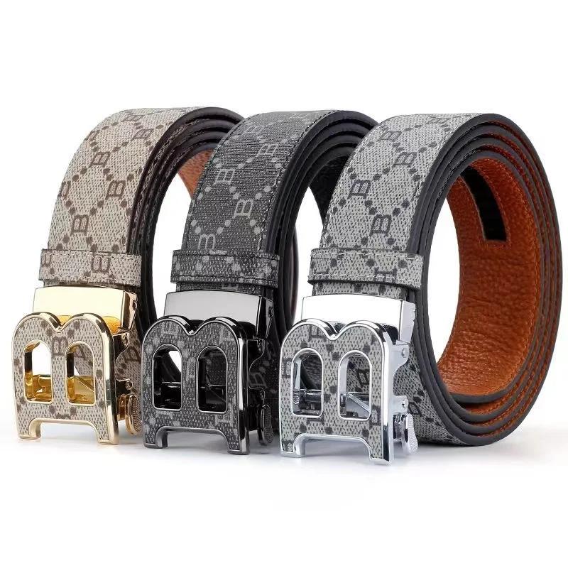 Nouvelle marque de luxe hommes ceinture mode affaires alliage aiguille boucle hommes ceinture boucle