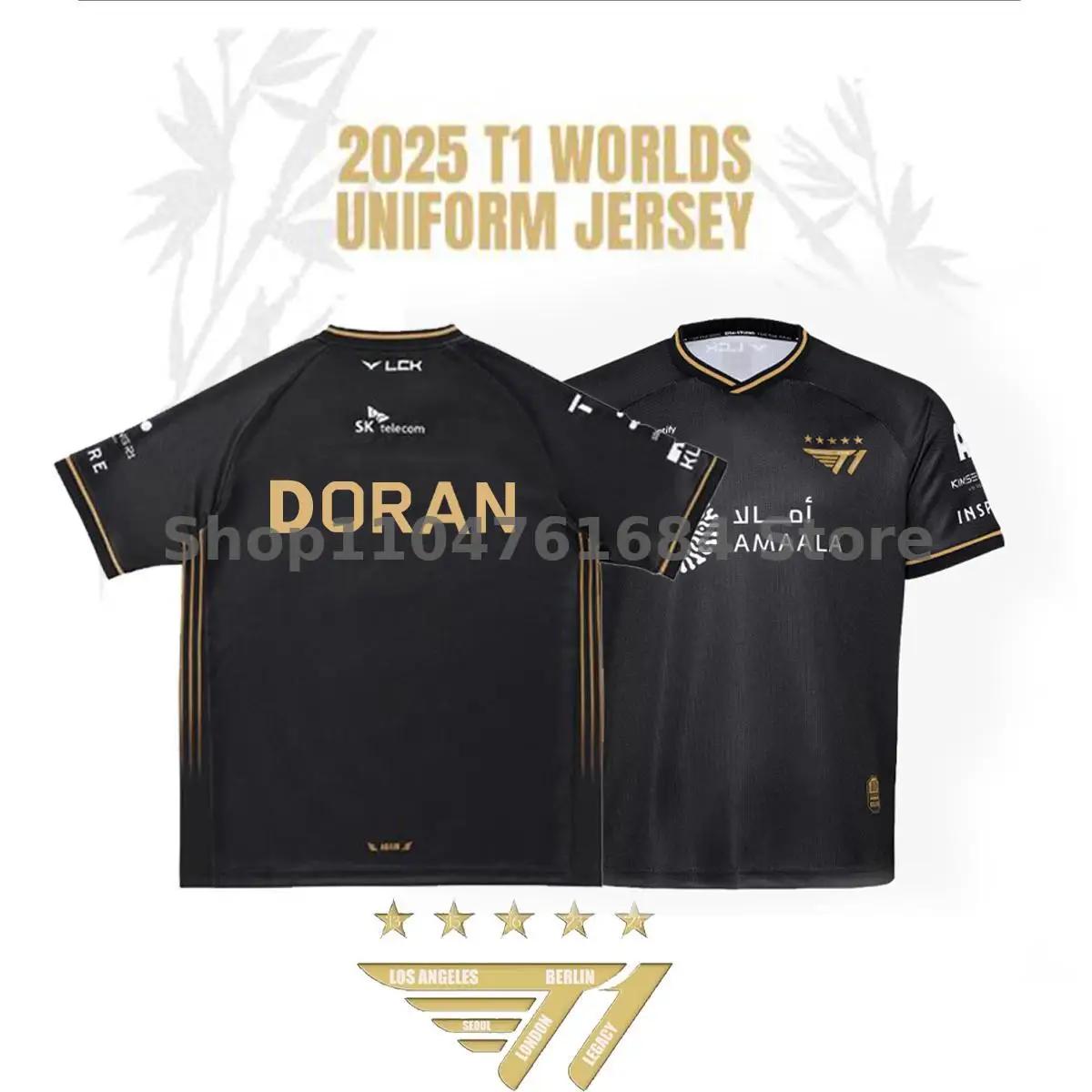 T-shirt d'uniforme de l'équipe Esports T1, maillot de la finale mondiale de la ligue des légendes, j