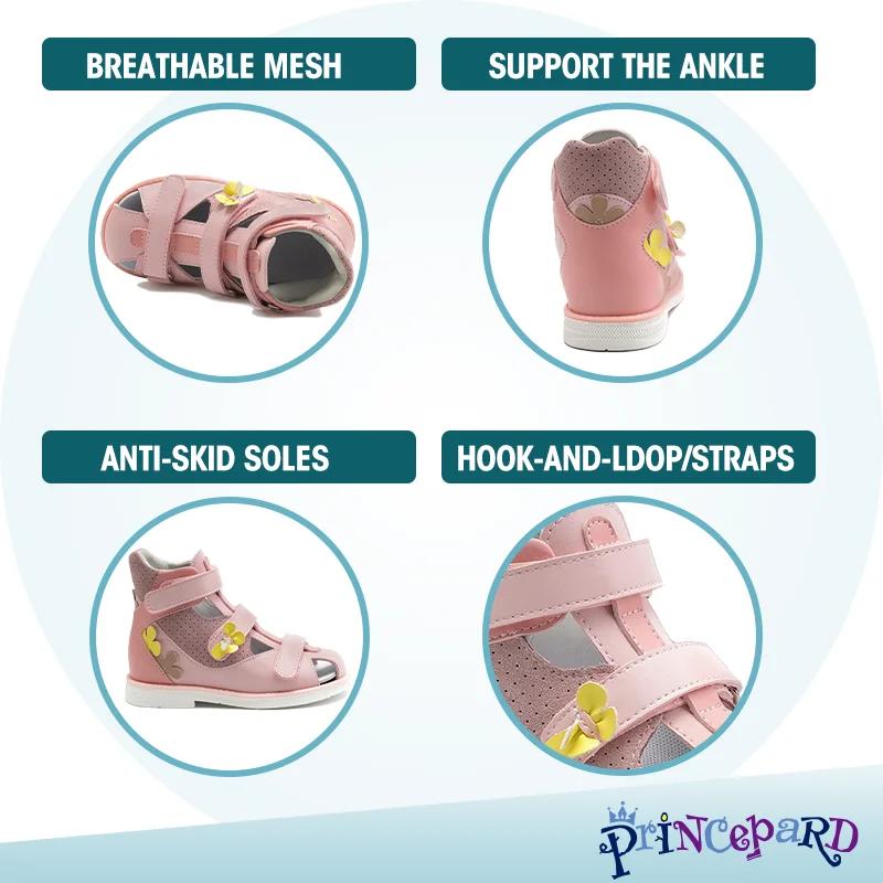 Sandales correctrices orthopédiques pour enfants, chaussures orthopédiques à fleurs pour filles, cha